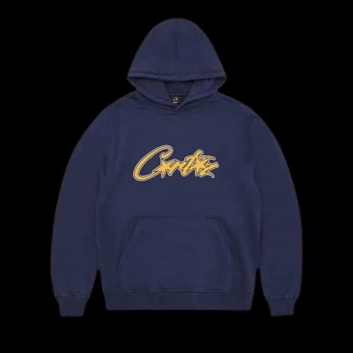 Corteiz Satin Applique Allstarz Hoodie 'Navy'