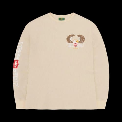 Corteiz Dipset Waffle Long-Sleeve 'Cream'