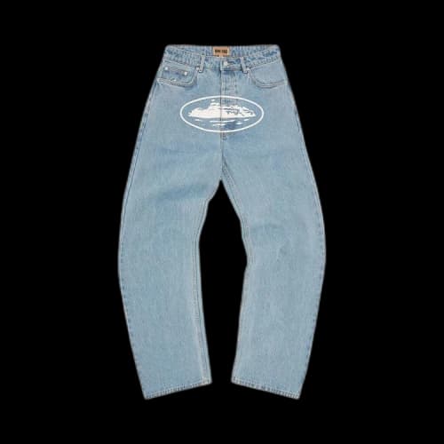 Corteiz Alcatraz Baggy Jeans 'Stonewash'