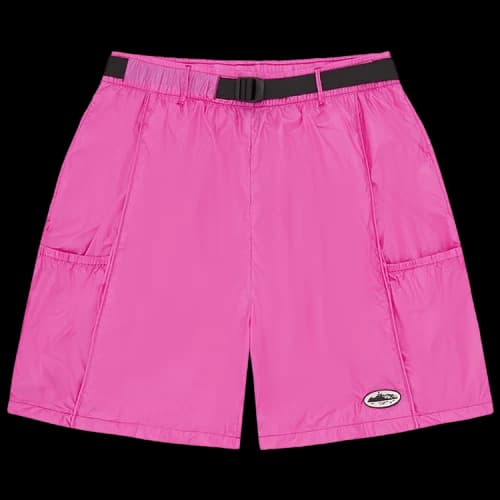 Corteiz Alcatraz Nylon Patch Shorts 'Hot Pink'