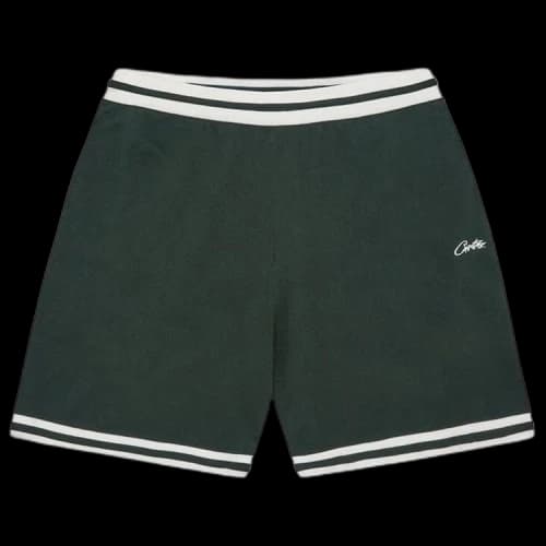Corteiz Deala Knit Shorts 'Forest Green'