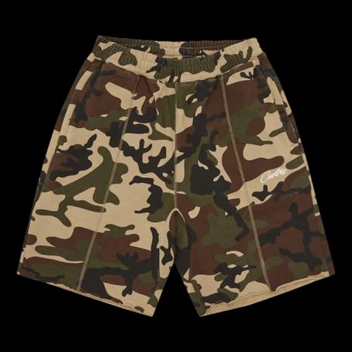 Corteiz HMP Raw Hem Shorts 'Camo'