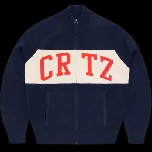 Corteiz CRTZ Knit Zip Up 'Navy'