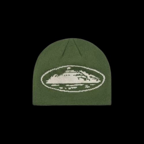 Corteiz Alcatraz Skully 'Forest Green/Cream'