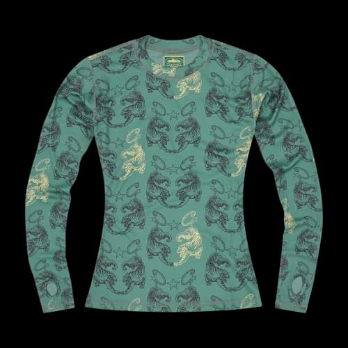 Corteiz Tiger Mesh Long-Sleeve 'Turquoise'