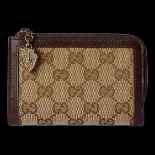 Gucci Luce Mini Wallet 'Beige Ebony Canvas' (Women's)