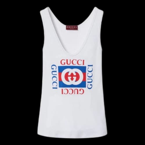 Gucci FW24 Tank Top 'White Blue Red' (Women's)