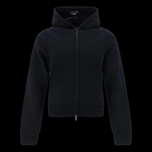 Balenciaga Zip-up Hoodie 'Black' (Women's)