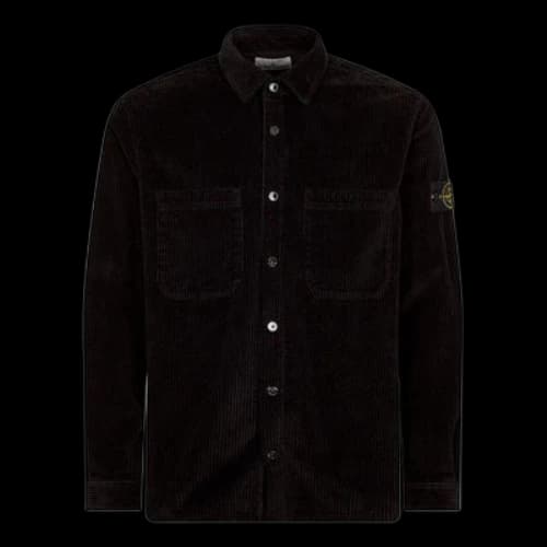 STONE ISLAND Corduroy 400TC Overshirt 'Black'