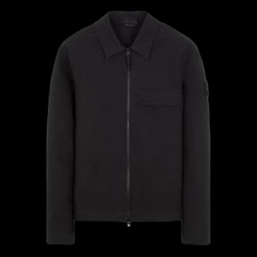 STONE ISLAND Spread Collar Jacket 'Black'