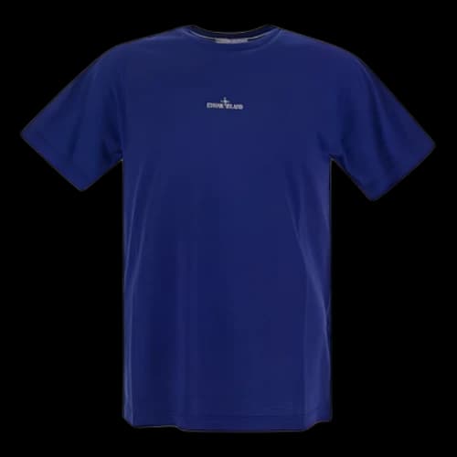 STONE ISLAND Plain Logo T-shirt 'Blue'