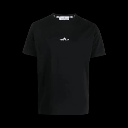 STONE ISLAND Embroidered T-shirt 'Black'