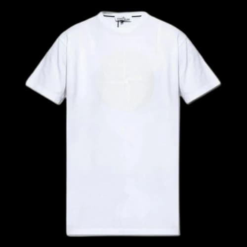 STONE ISLAND Industrial Two Textured Print T-shirt 'White'