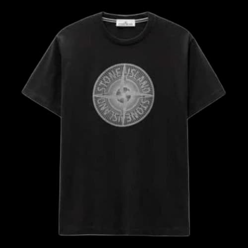 STONE ISLAND Logo T-shirt 'Black'
