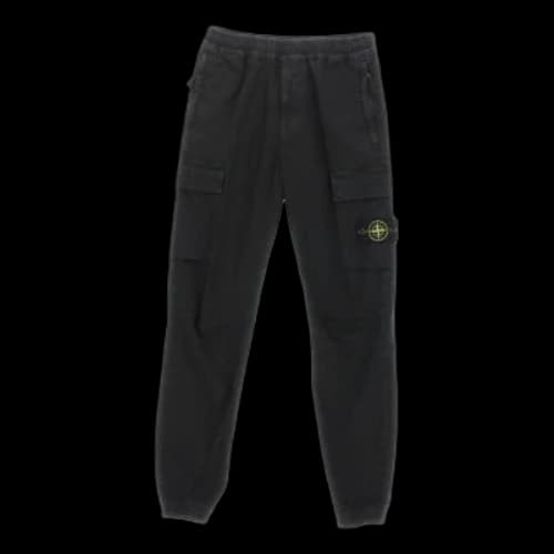 STONE ISLAND Stretch Cotton Cargo Pants 'Black'