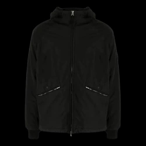 STONE ISLAND Compass-motif Hooded Jacket 'Black'