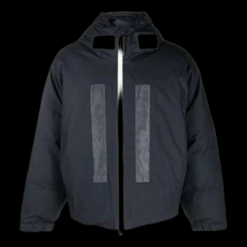 STONE ISLAND Logo Printed Zip-up Padded Jacket 'Navy'
