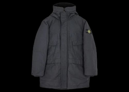 Stone Island Naslan Down TC Garment Dyed Jacket Black