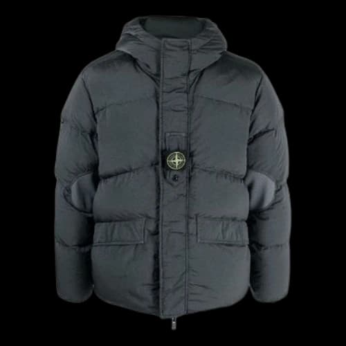STONE ISLAND Logo Patch Reversible Padding 'Grey'