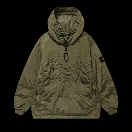 Stone Island Macro Ripstop Nylon Metal Anorak Jacket 'Olive'