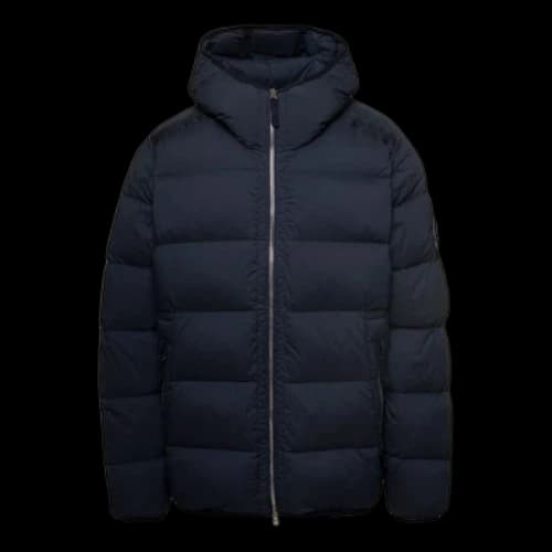 STONE ISLAND Compass Patch Zip-Up Puffer Jacket 'Navy'