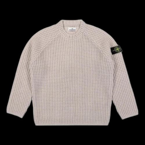 STONE ISLAND Waffle Sweater 'Plaster'