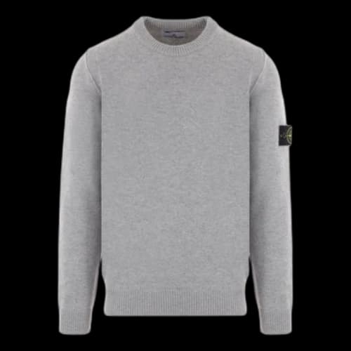 STONE ISLAND Wool Crewneck Sweatshirt 'Grey'