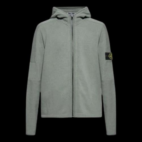 STONE ISLAND Zip Hoody Jacket 'Green'