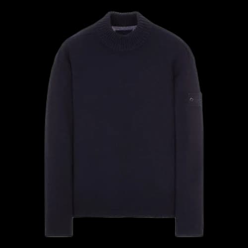 STONE ISLAND Wool Turtleneck Sweater 'Black'