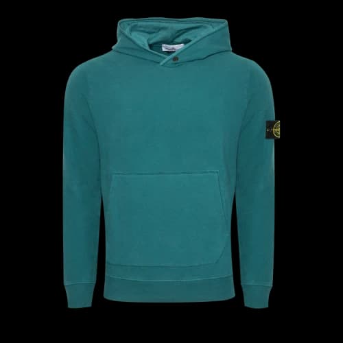Stone Island Logo Patch Hoodie 'Petrol'