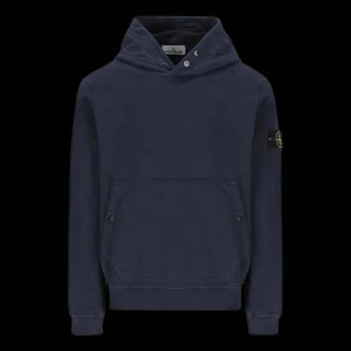 STONE ISLAND Cotton Hoodie 'Navy'