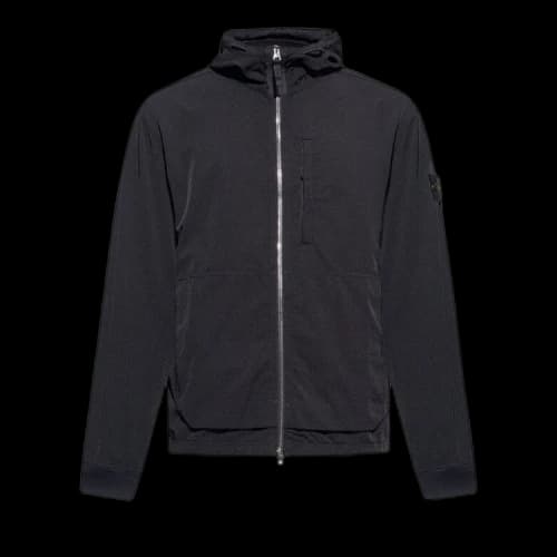 Stone Island Zipped Hoodie 'Black'