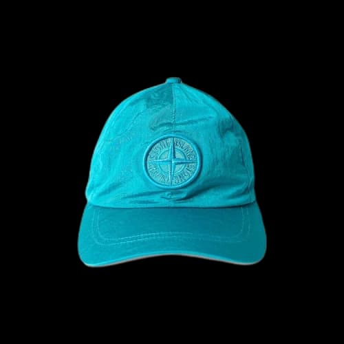 Stone Island 6 Panel Nylon Metal Cap 'Blue'