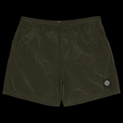 Stone Island Compass Motif Swim Shorts 'Olive'