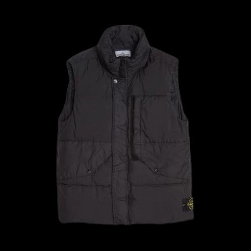 STONE ISLAND Crinkle Reps Down Vest 'Black'