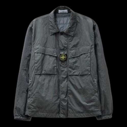 STONE ISLAND Garment Dyed ECONYL Regenerated Nylon Jacket 'Grey'
