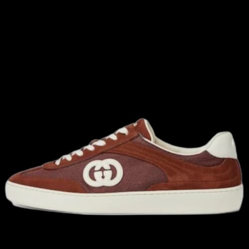 Gucci Interlocking Suede 'Red White'