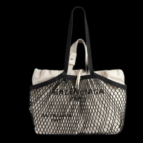 Balenciaga 24/7 Medium Tote Bag 'Beige Black' (Women's)