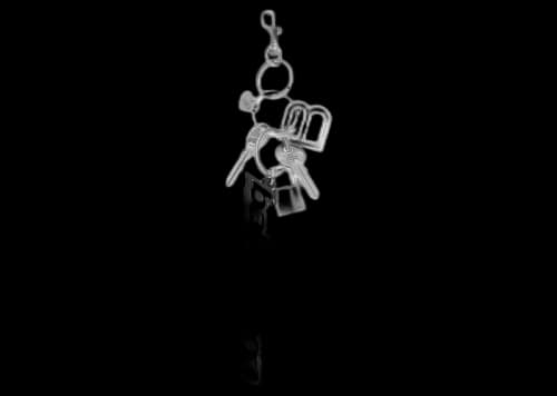 Balenciaga Kit Keychain Multicolored