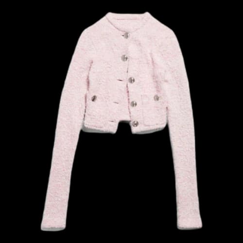 Balenciaga Cropped Cardigan 'Pink' (Women's)