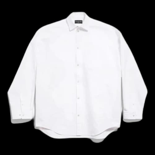 Balenciaga Outerwear Shirt Large Fit 'White' (Women's)