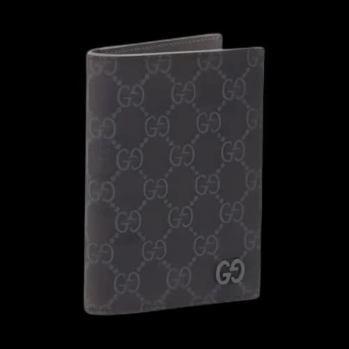 GUCCI Supreme Canvas Passport Holder Men's Black
