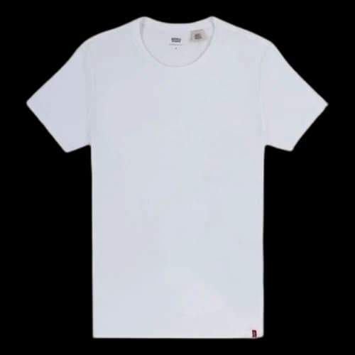 Levis Cotton Round Neck Short Sleeve 2 White
