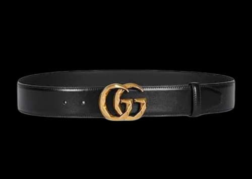 Gucci GG Marmont Wide Belt Black