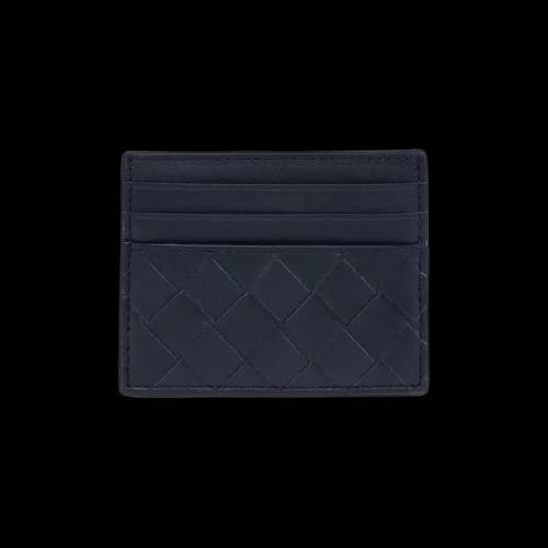 Bottega Veneta Intrecciato Credit Card Case 'Abyss/Cypress'