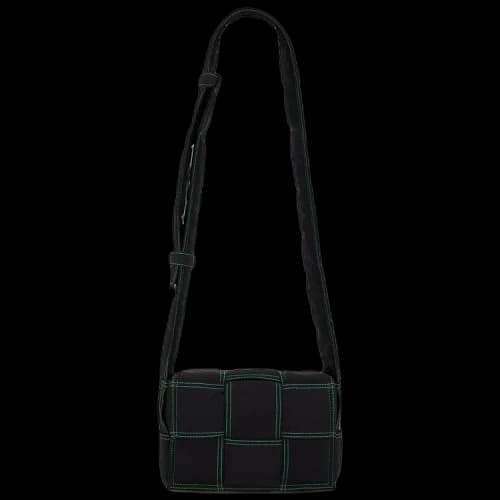 Bottega Veneta Small Padded Tech Casette 'Black/Parakeet/Silver'