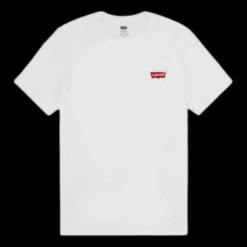 Levis Round Neck Pure Cotton Short Sleeve 2 Gray White Two Color