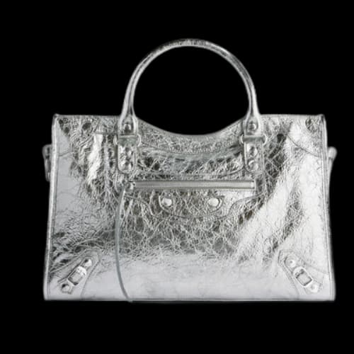 Balenciaga Le City Medium Bag Metallized 'Silver' (Women's)