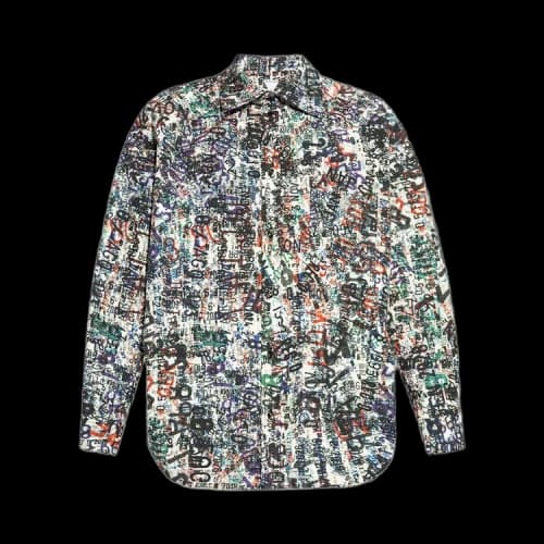 Bottega Veneta Memory Print Long-Sleeve Shirt 'Chalk/Multicolor'
