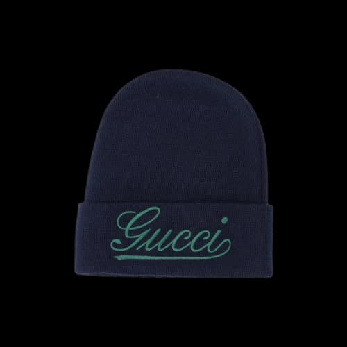 Gucci Logo Beanie Blue